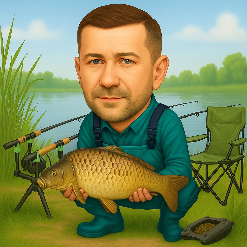 Карикатура за рибар