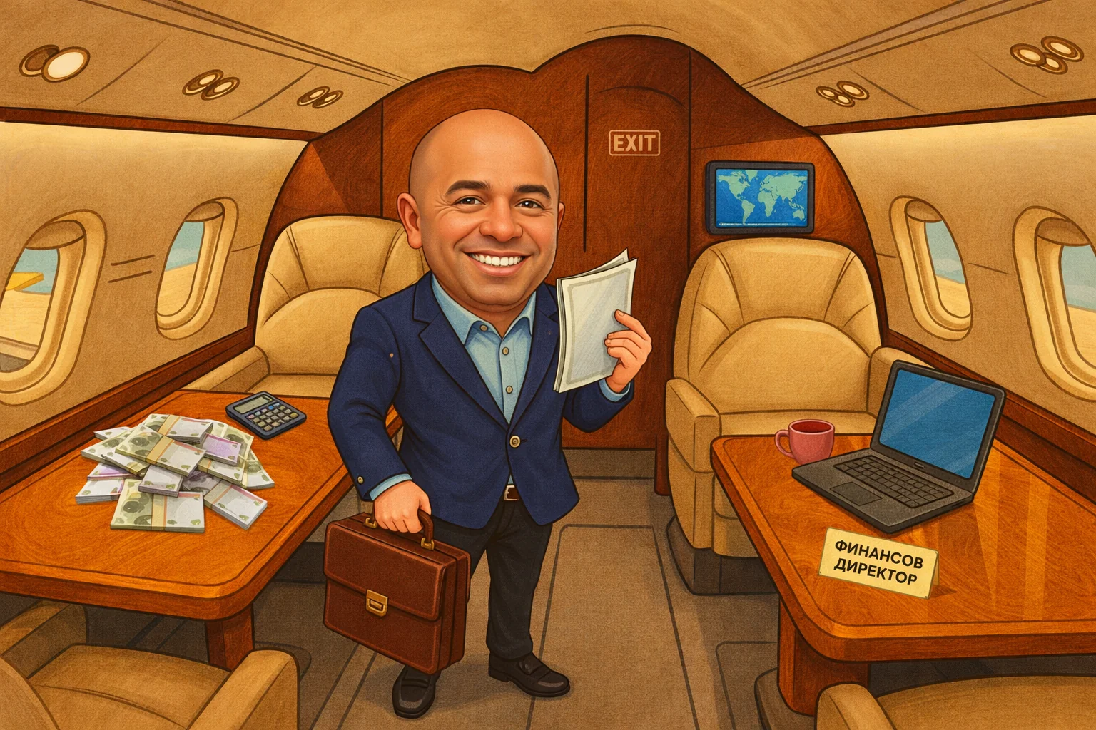 Карикатура за финансов директор